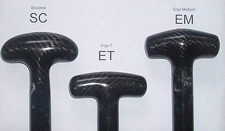 carbon paddle handle types